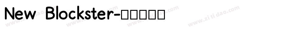 New Blockster字体转换